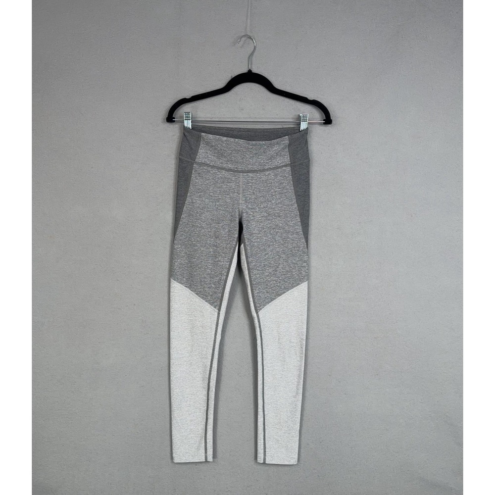Outdoor Voices Leggings Womens Small Gray Colorblock Ankle Athletic Yoga Gym